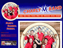 Tablet Screenshot of charly-m-band.de